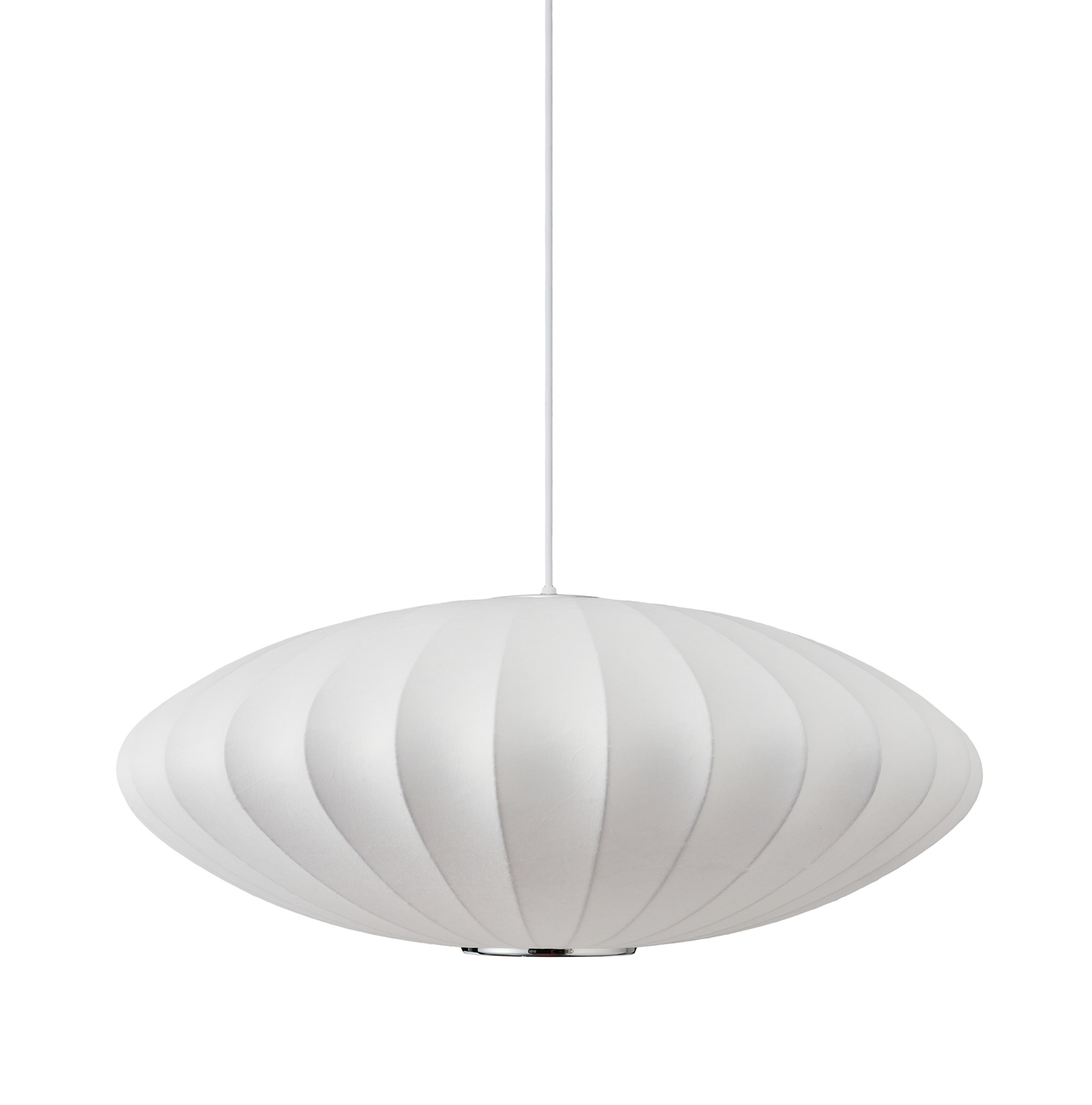 Lampa wisząca SILK FLAT biała 60 cm - obrazek 4