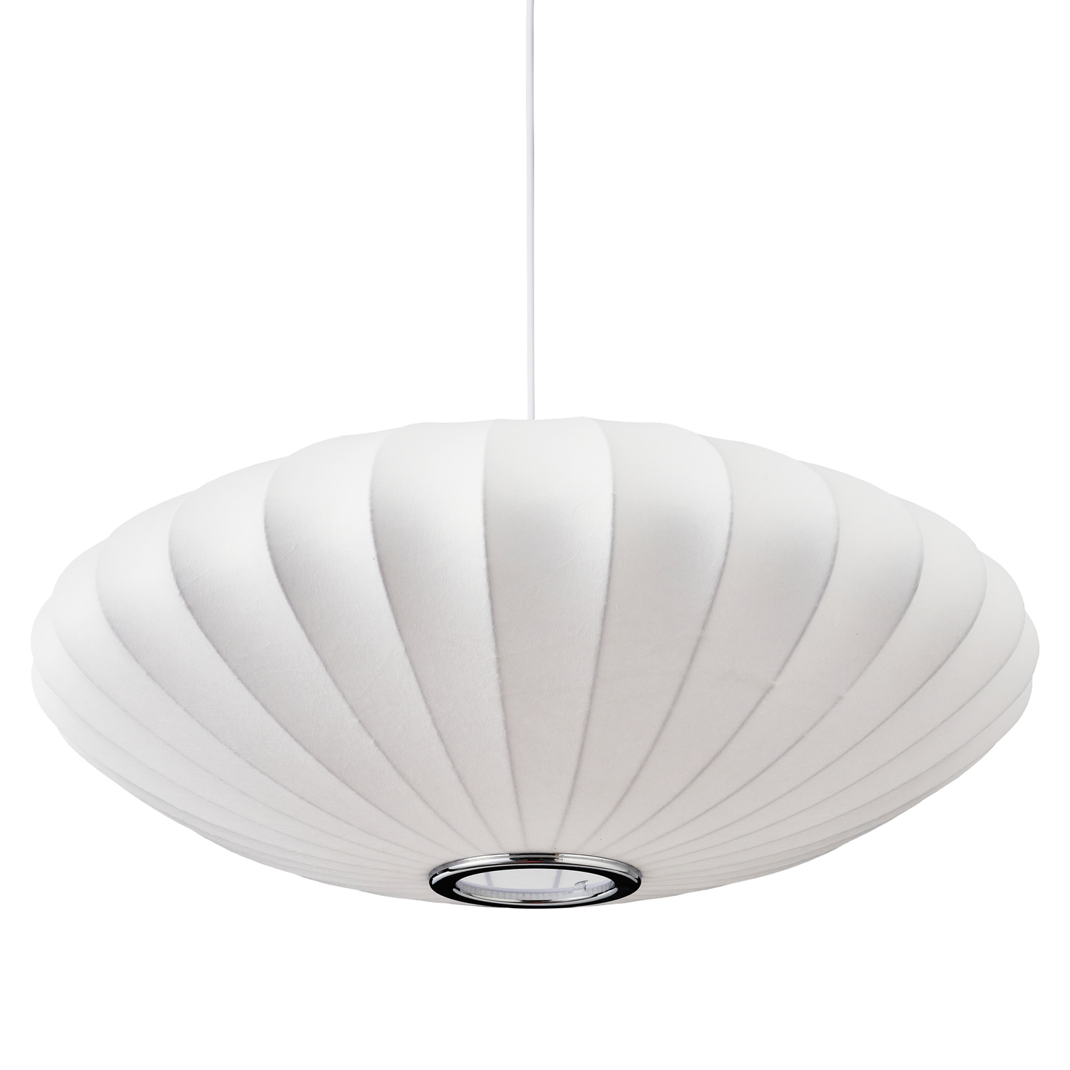 Lampa wisząca SILK FLAT biała 60 cm - obrazek 5