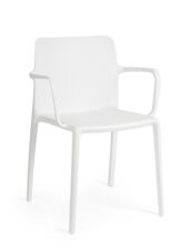 BIZZOTTO krzesło ogrodowe CHLORIS ARM białe