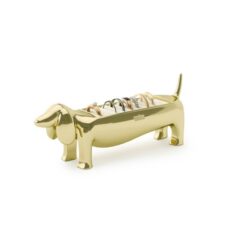 UMBRA stojak na pierścionki DACHSIE złoty