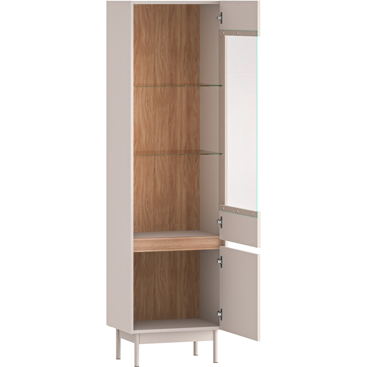 Witryna ERMITE 02 kaszmir / dąb cremona - obrazek 4