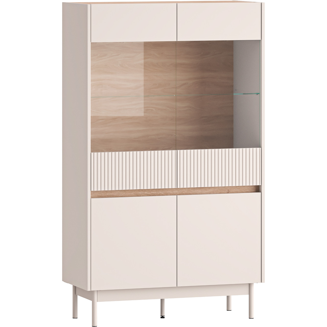 Witryna ERMITE 03 kaszmir / dąb cremona