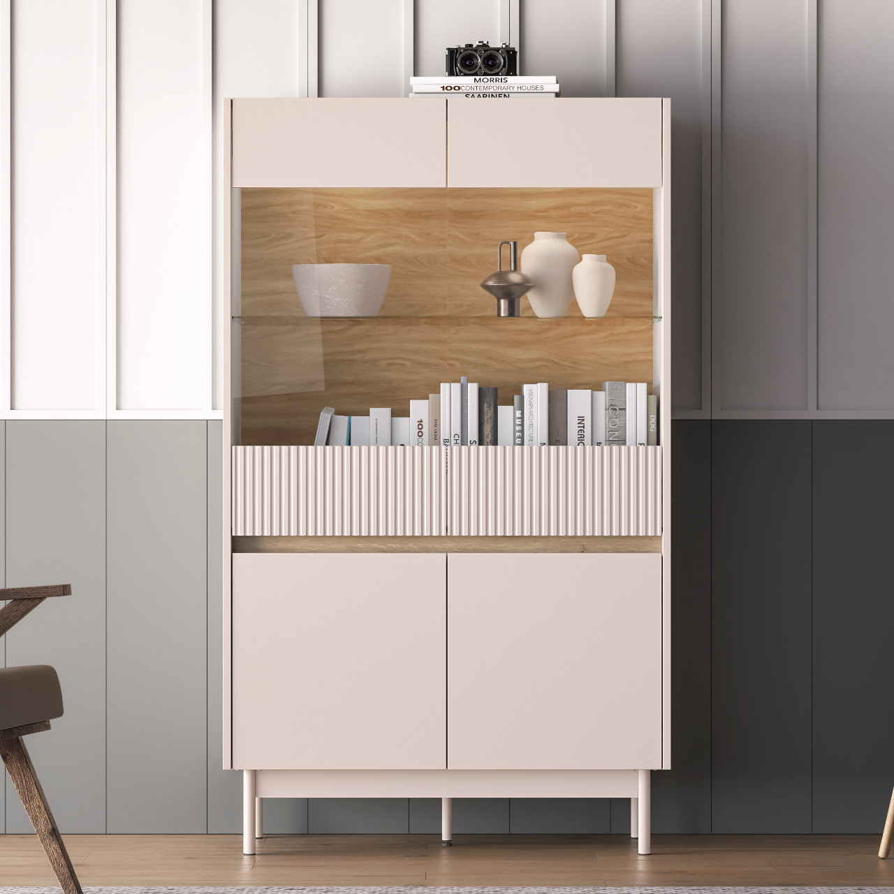 Witryna ERMITE 03 kaszmir / dąb cremona - obrazek 6