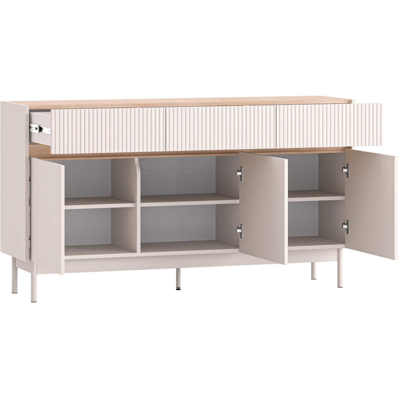 Komoda ERMITE 05 kaszmir / dąb cremona - obrazek 4