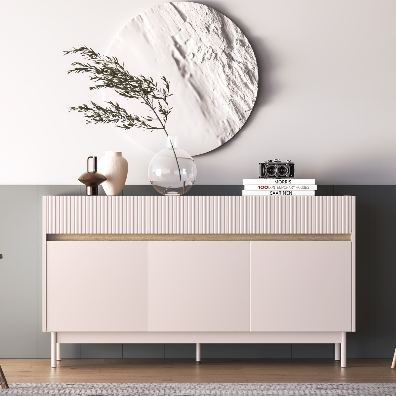 Komoda ERMITE 05 kaszmir / dąb cremona - obrazek 6