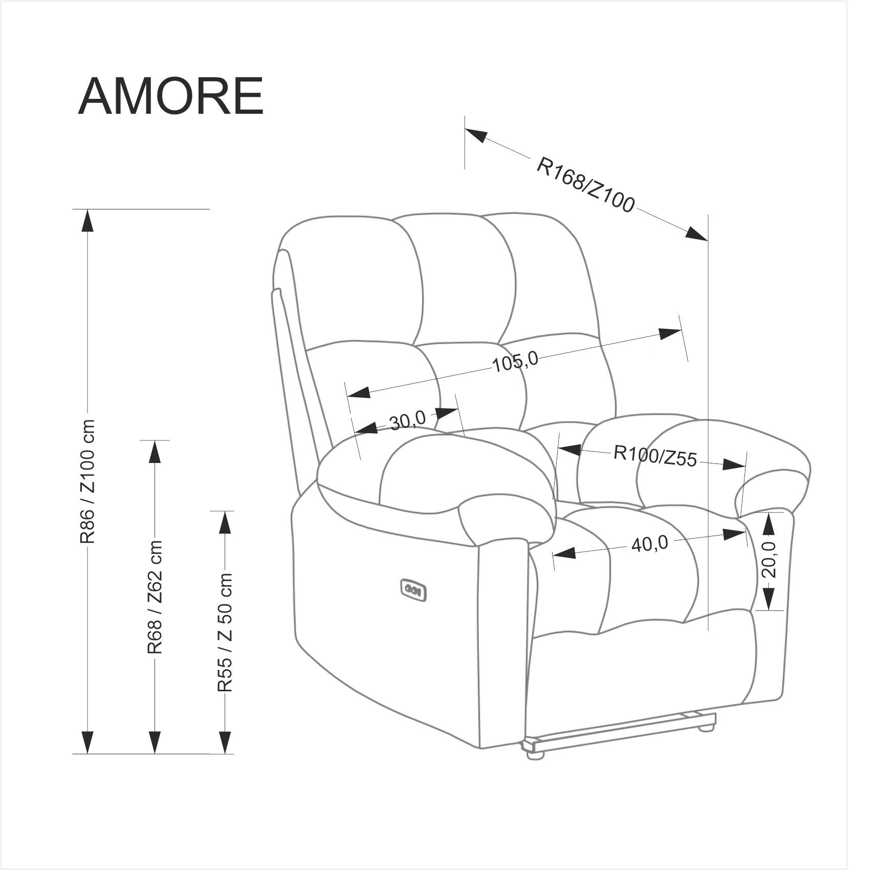 AMORE fotel wypoczynkowy beżowy - obrazek 7