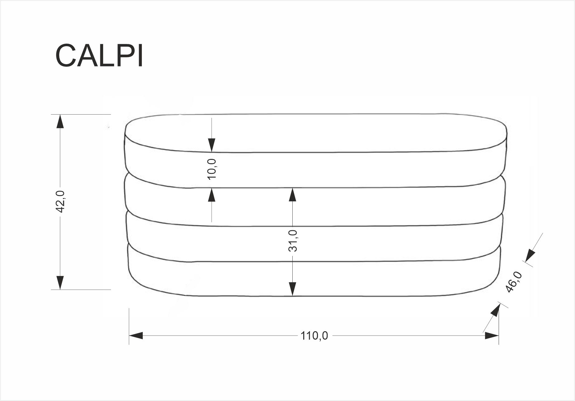 CALPI ławka z funkcją pojemnika, popielaty - obrazek 5
