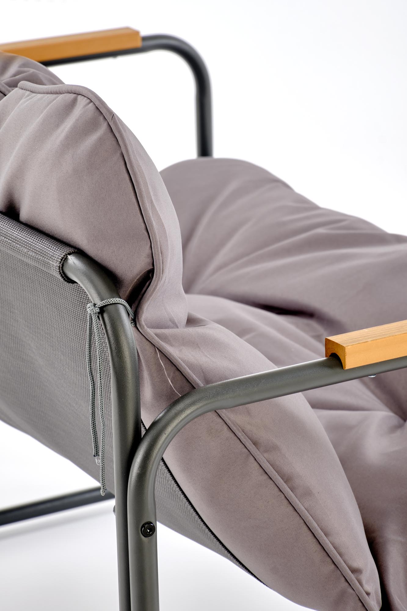 HUDSON, zestaw ogrodowy ( sofa, fotel 2x, ława ), popielaty / brązowy - obrazek 8