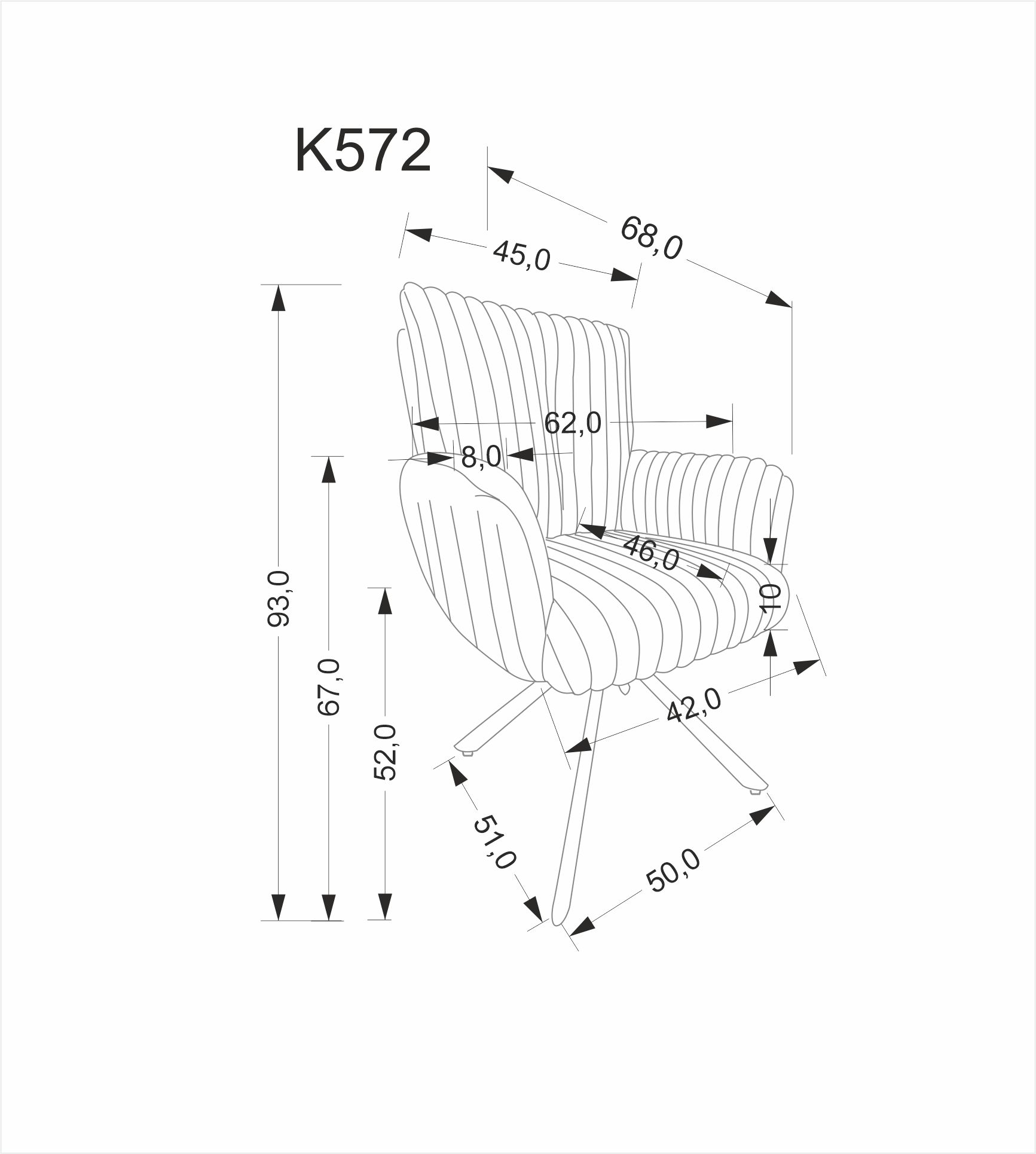 K572 krzesło kremowy - obrazek 8