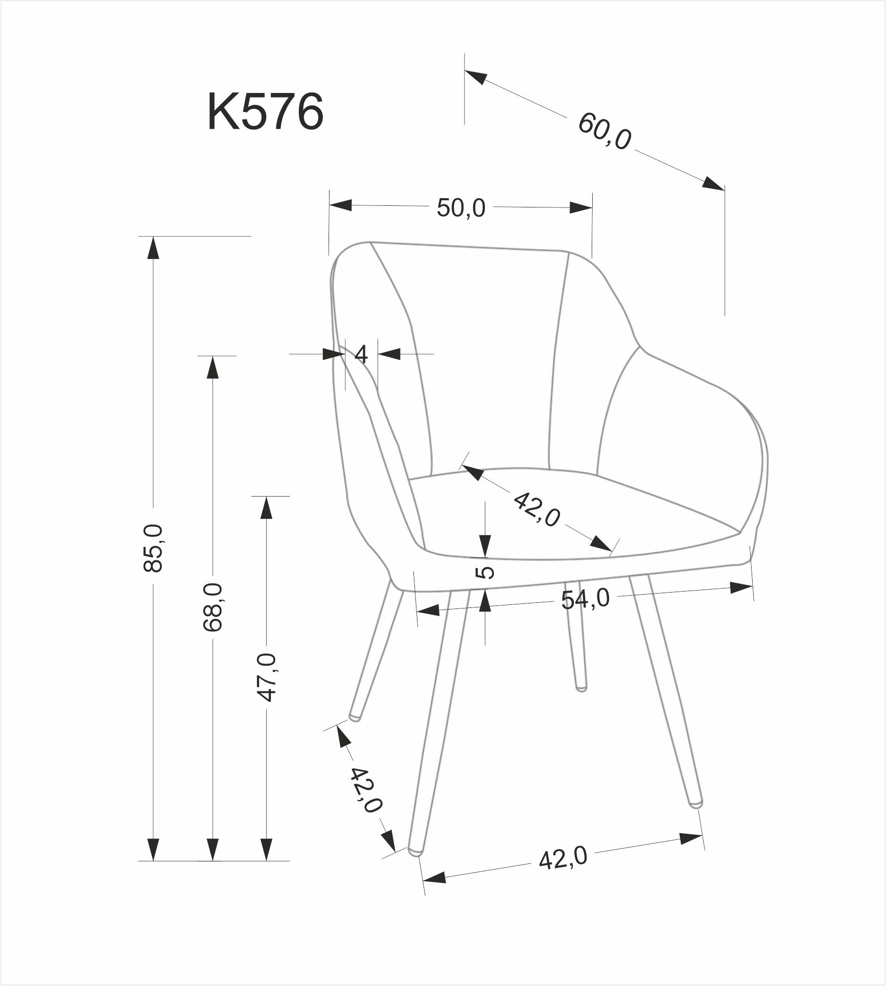 K576 krzesło beżowy - obrazek 9