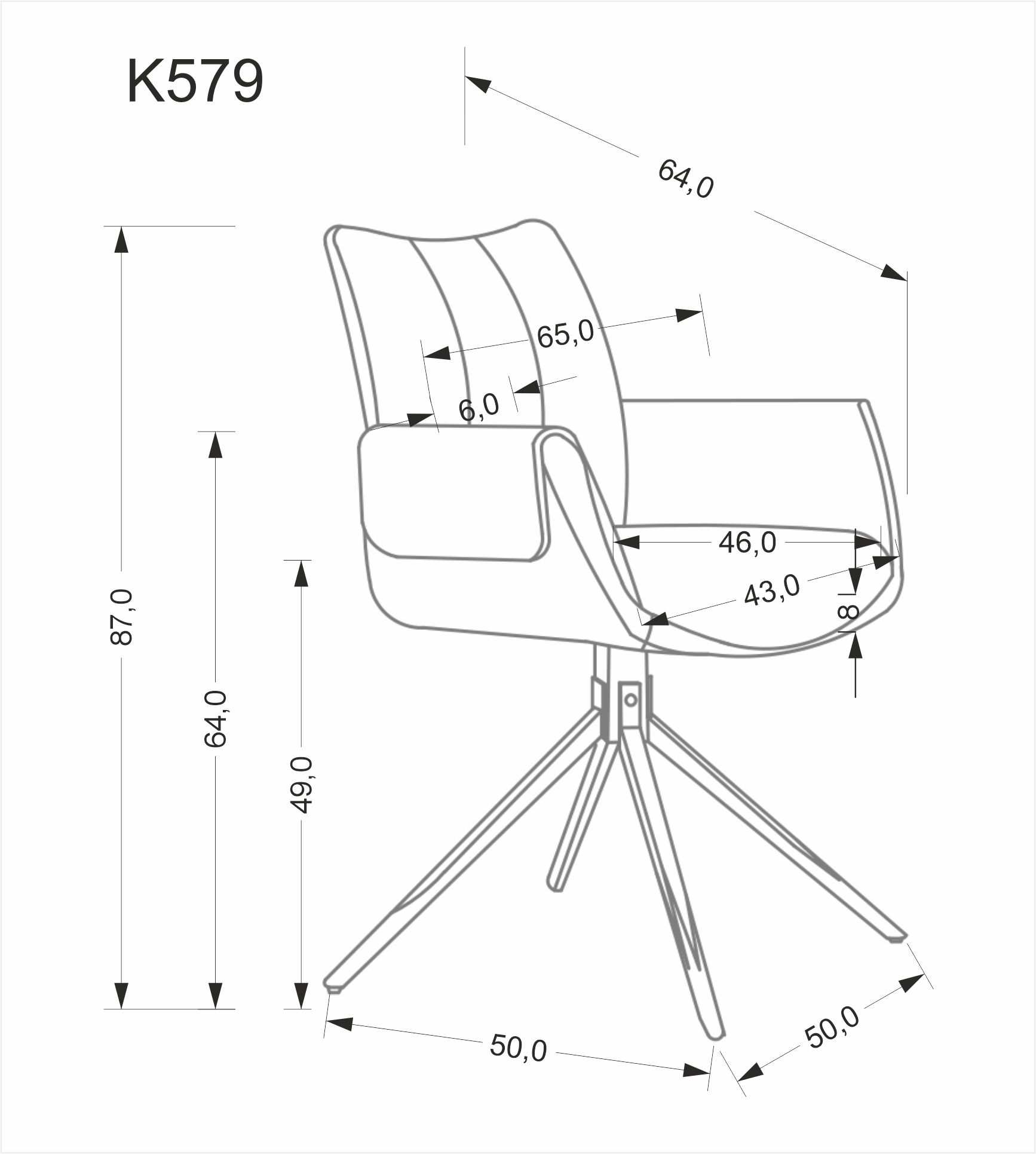 K579 krzesło zielony - obrazek 8