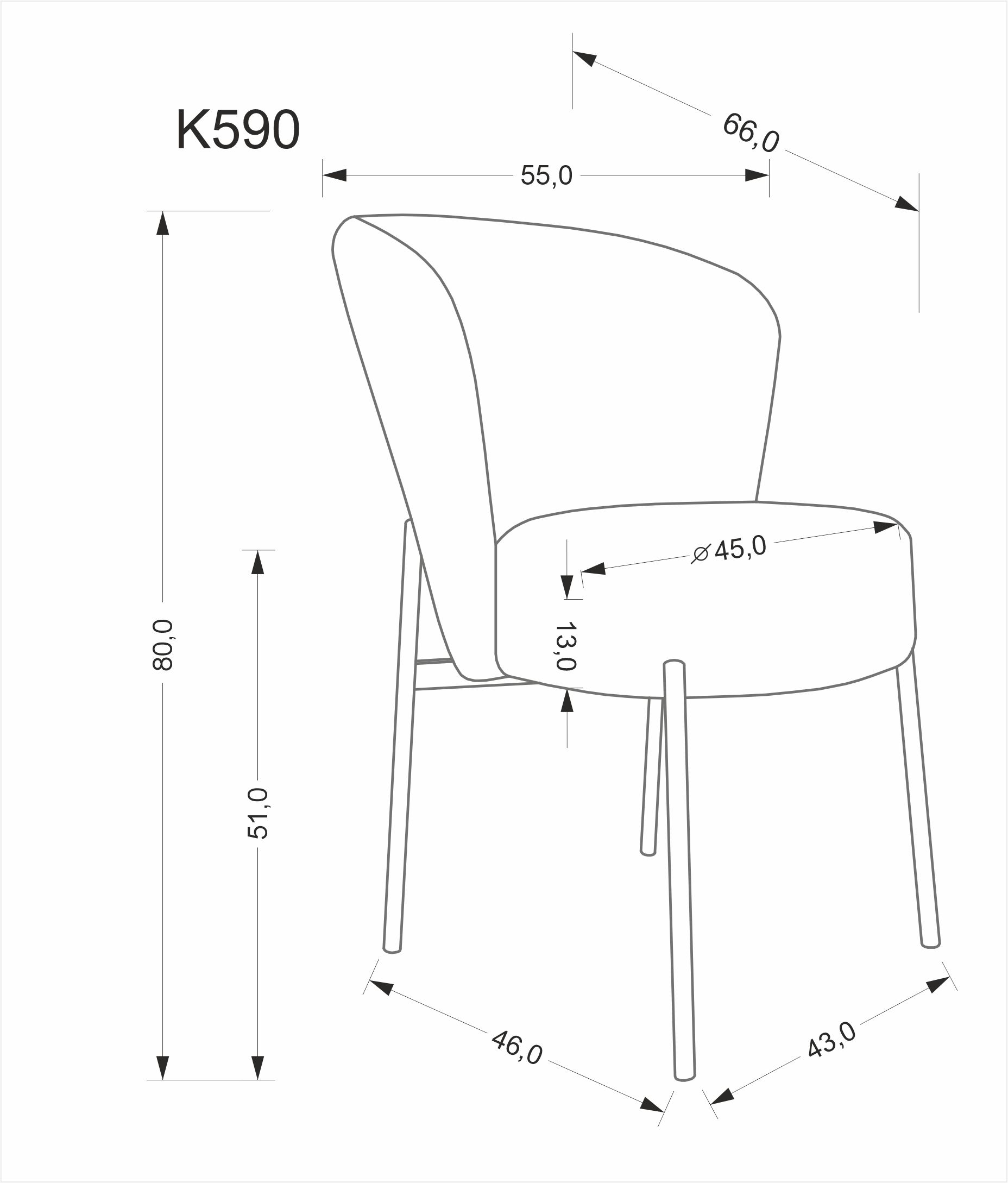K590 krzesło oliwkowy - obrazek 9