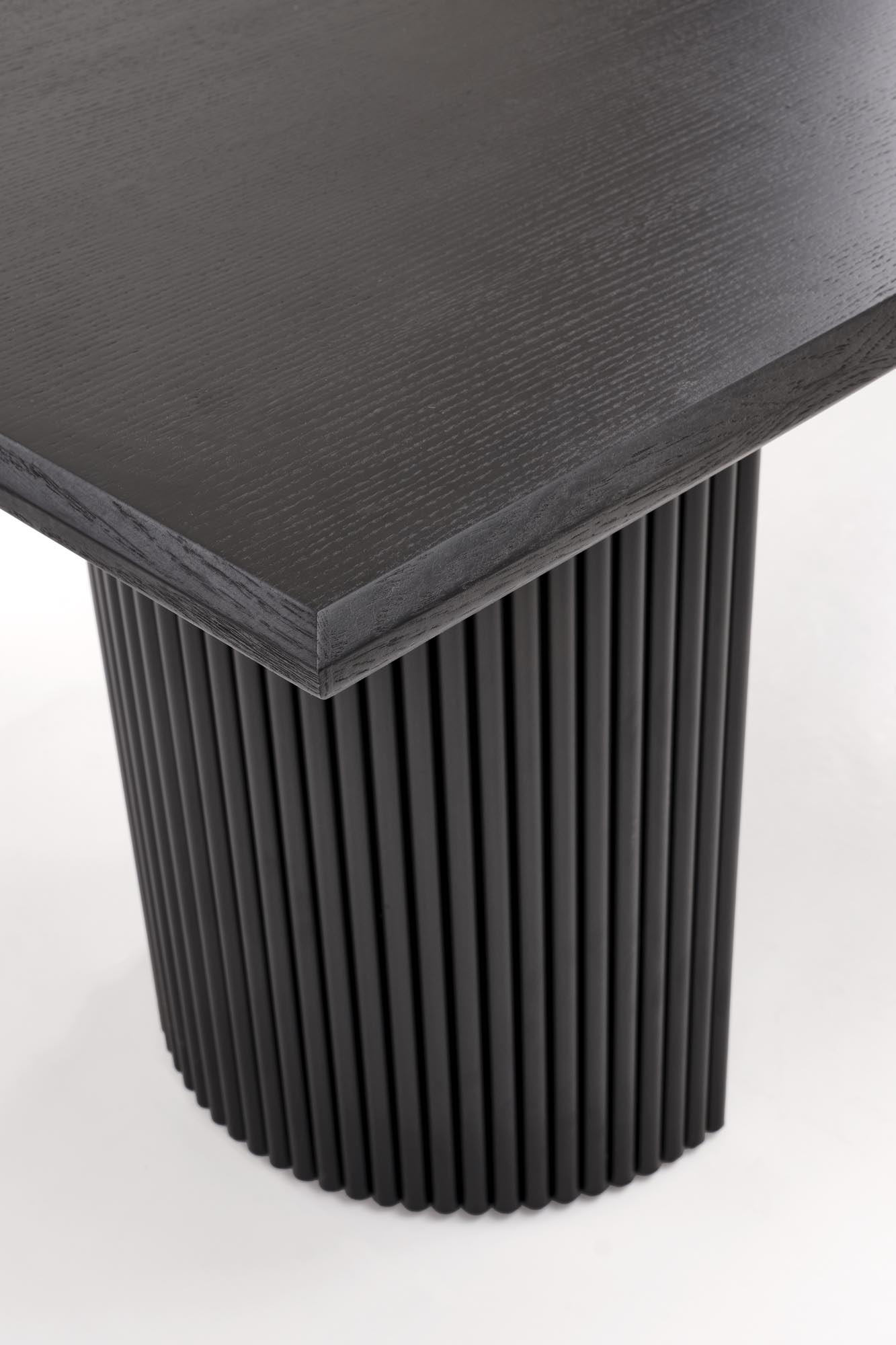 BOLERO stół rozkładany 160-250x90x78 cm dąb naturalny/czarny - obrazek 3