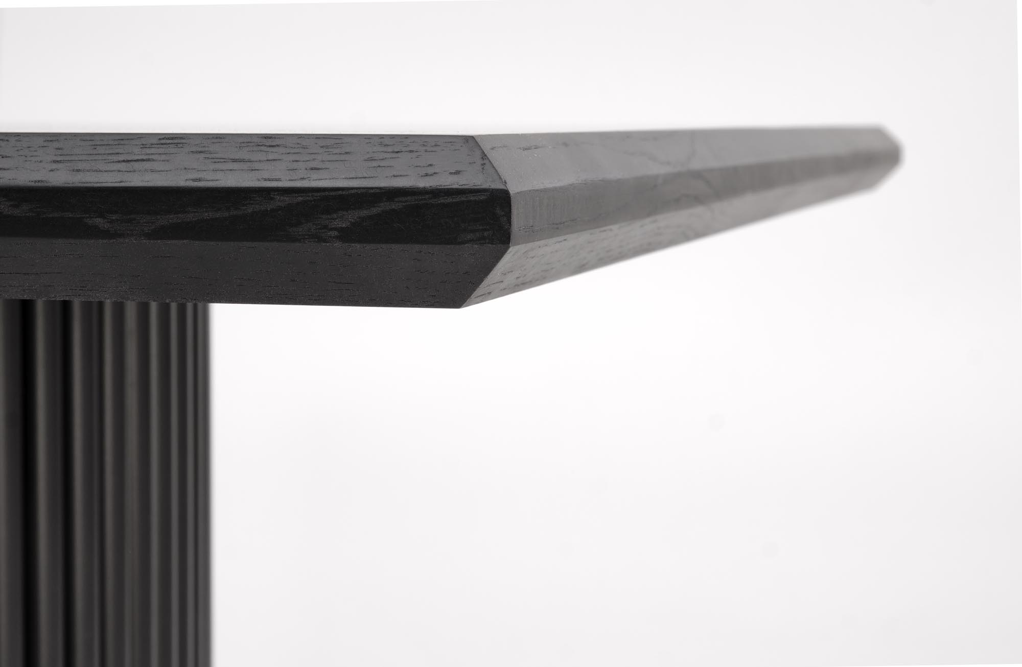BOLERO stół rozkładany 160-250x90x78 cm dąb naturalny/czarny - obrazek 4