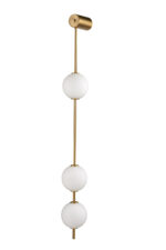 Lampa ścienna BERRY LED złoty biały 103 cm