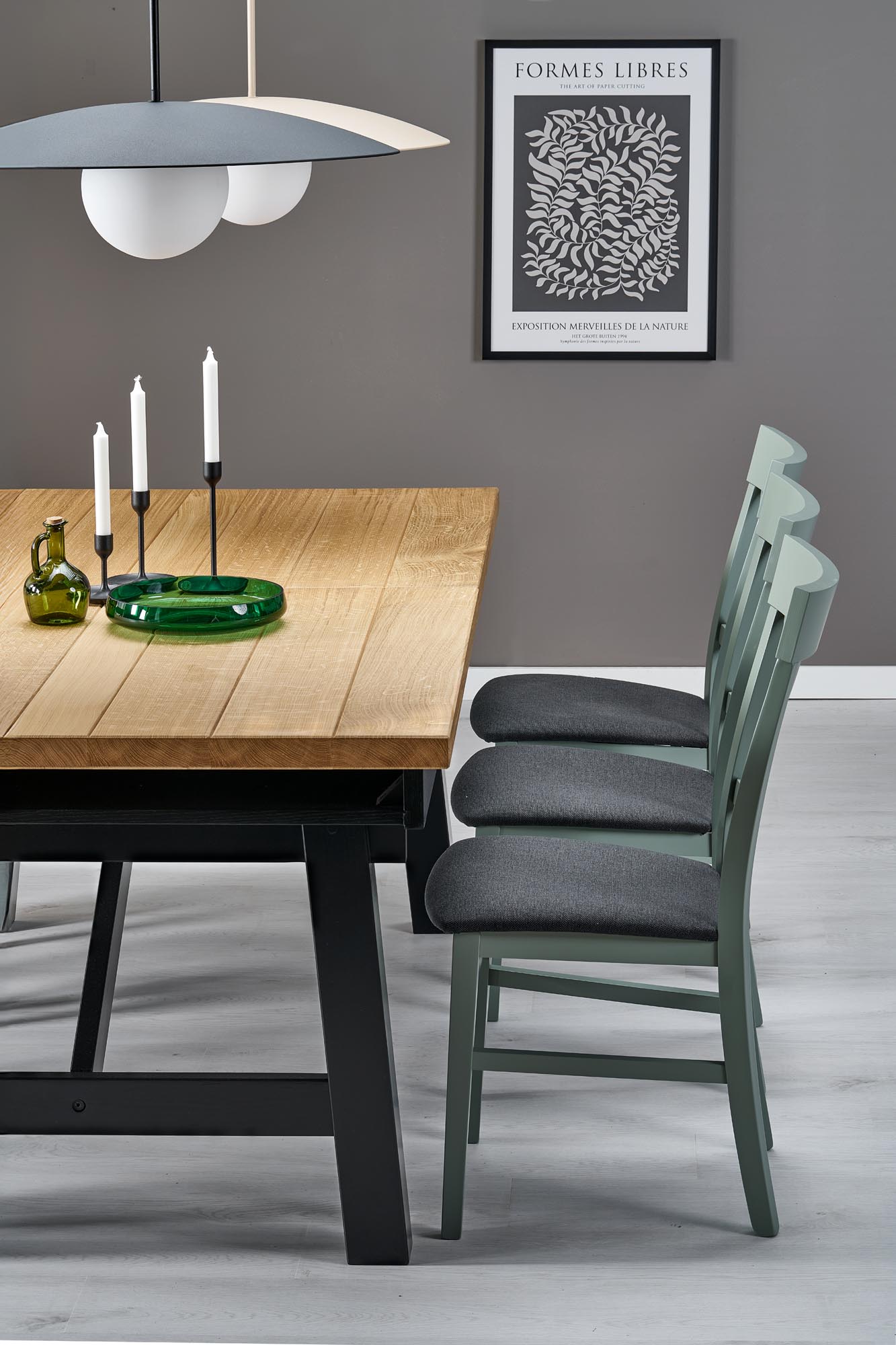 FIESTA stół rozkładany 200-280x100x77 cm dąb naturalny/czarny - obrazek 16