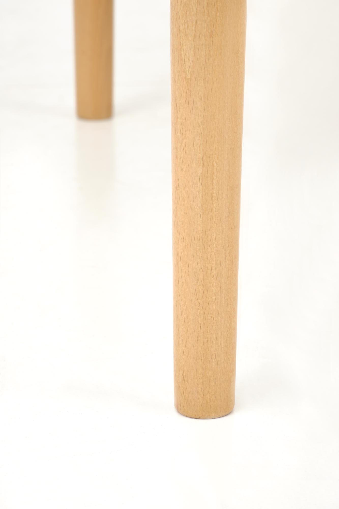 PIVOT stół rozkładany 102-142x102x75 cm, blat - kaszmir, nogi - naturalny - obrazek 4