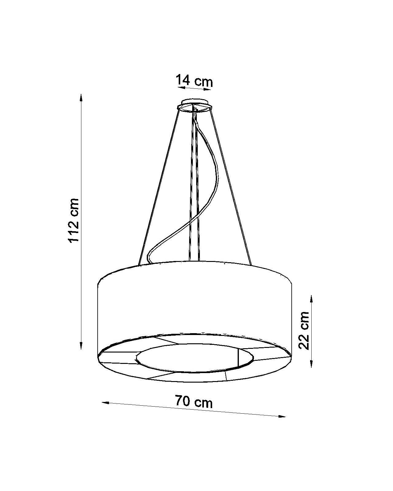 Żyrandol SATURNO 70 czarny - obrazek 5