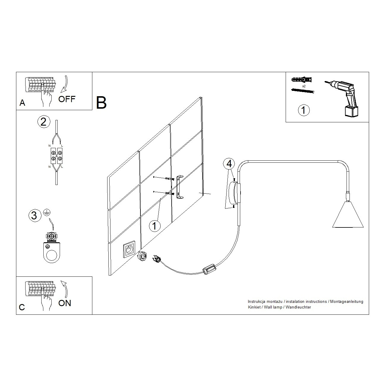 Kinkiet NOX złoty - obrazek 12