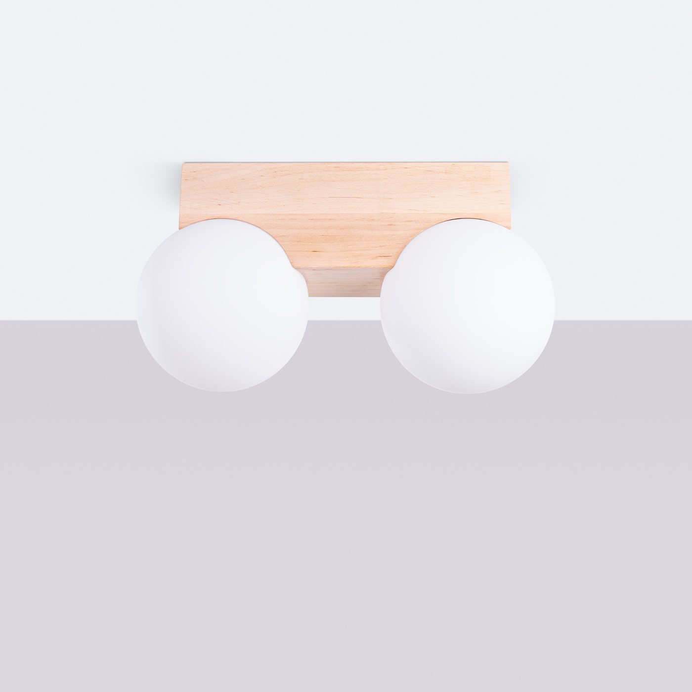 Plafon BULBO 2 naturalne drewno - obrazek 3