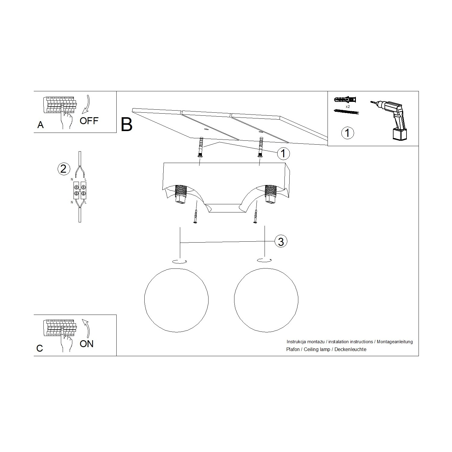Plafon BULBO 2 naturalne drewno - obrazek 11
