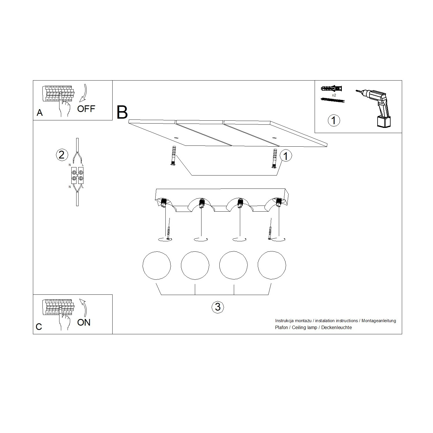 Plafon BULBO 4 naturalne drewno - obrazek 11