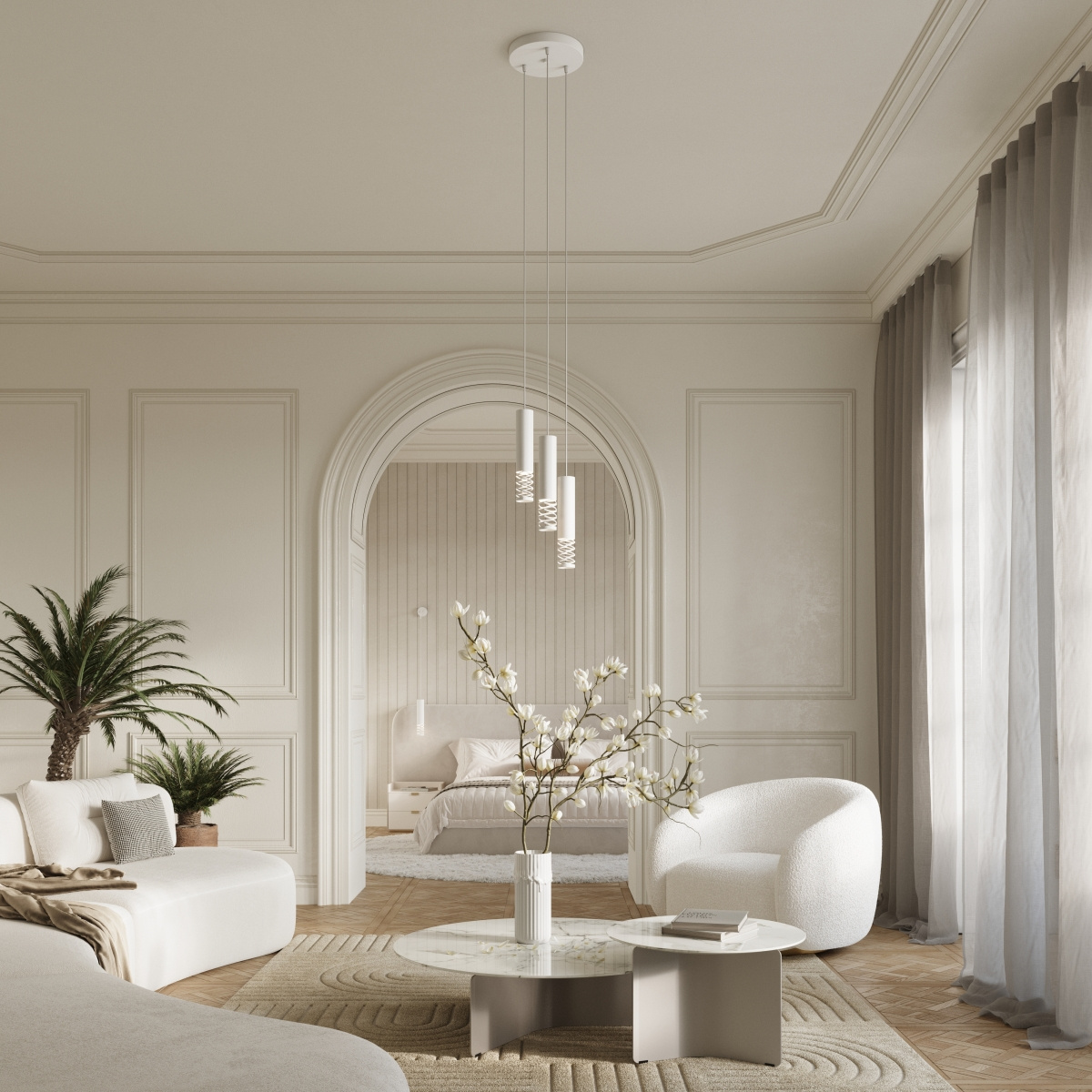 Lampa wisząca LAMI 2 biały - obrazek 12