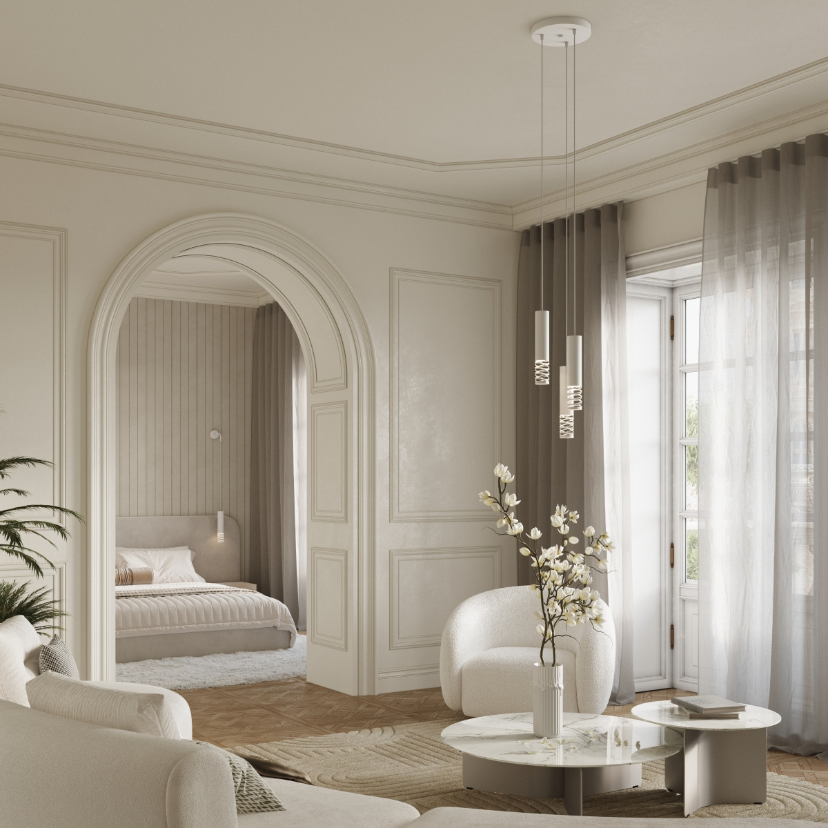 Lampa wisząca LAMI 3L biały - obrazek 12