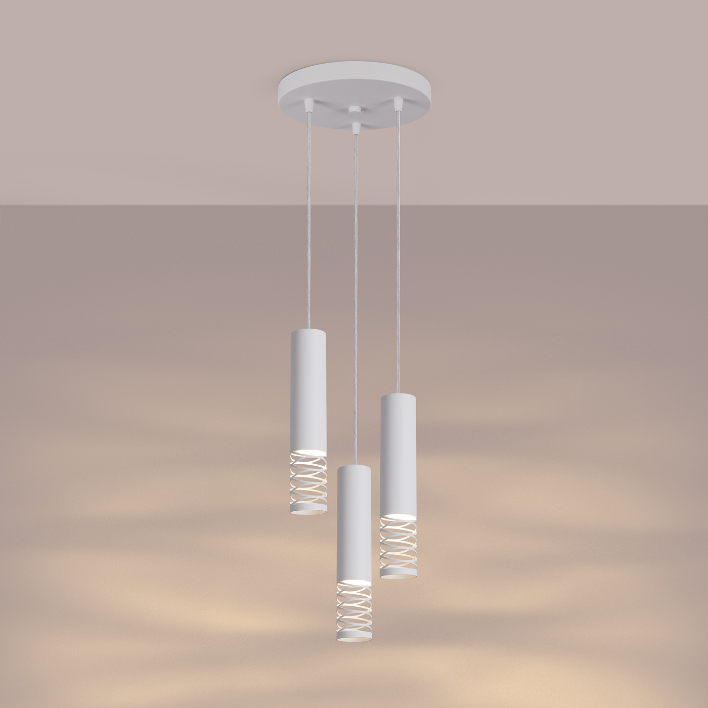 Lampa wisząca LAMI 3P biały - obrazek 4