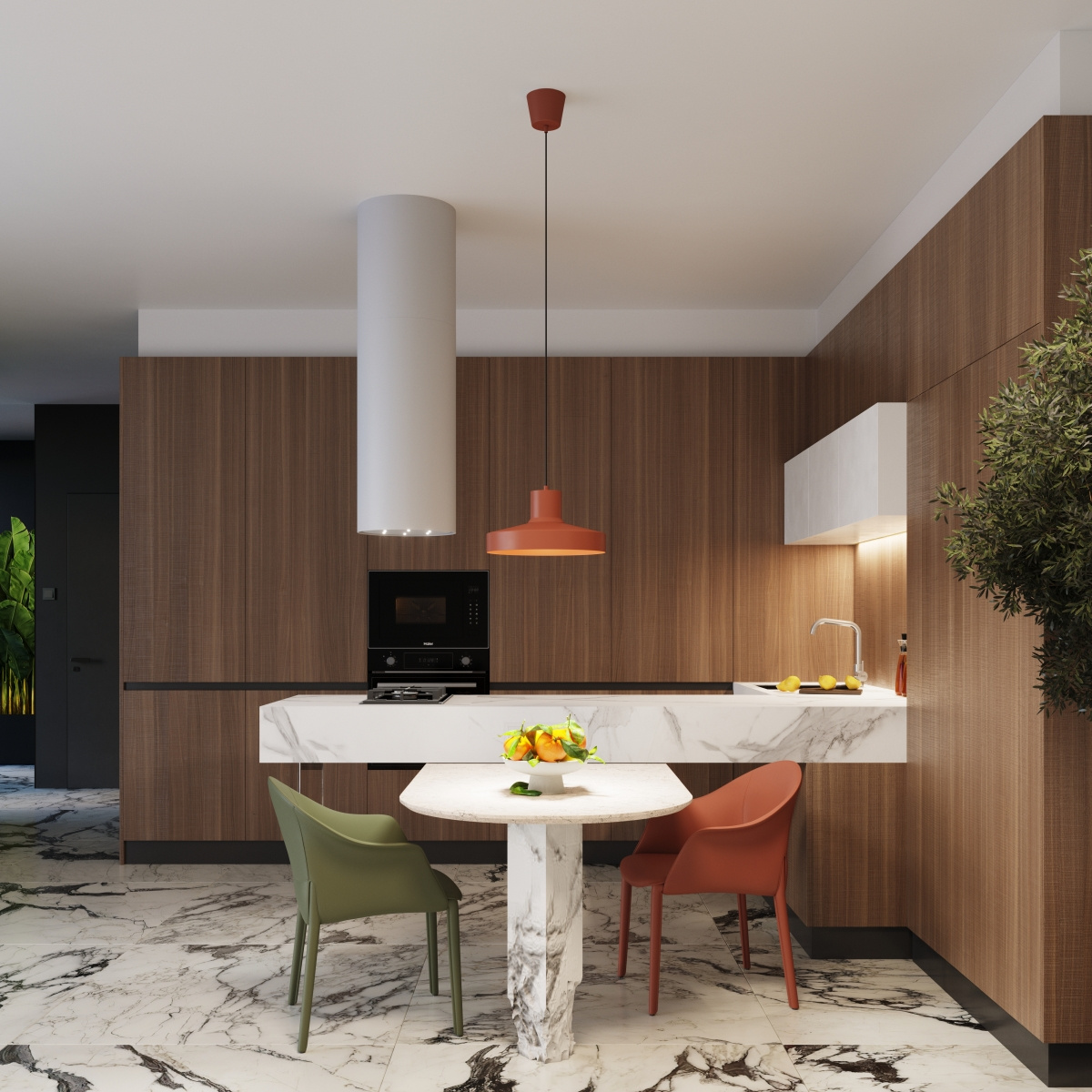 Lampa wisząca BILO ochra czerwona - obrazek 13