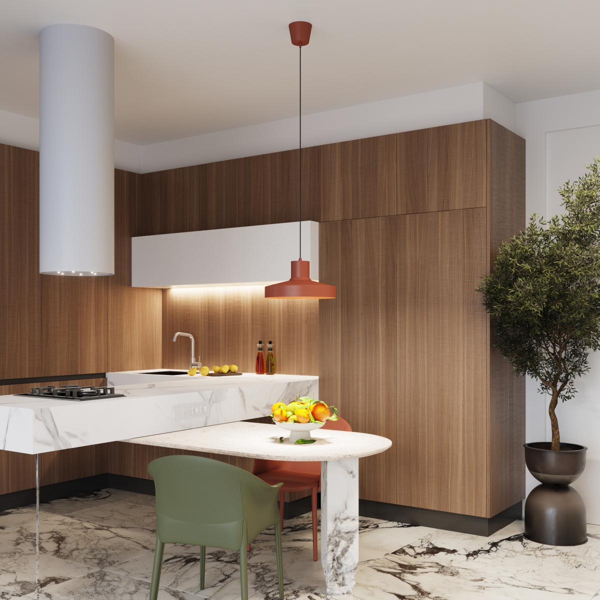 Lampa wisząca BILO ochra czerwona - obrazek 14