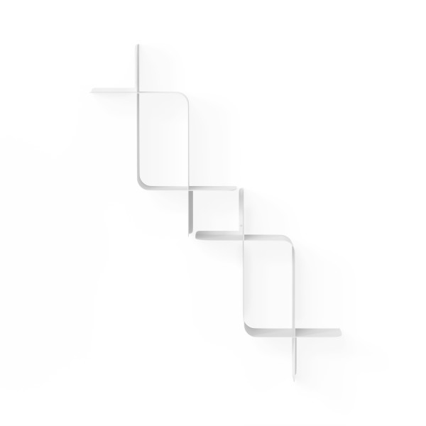 UMBRA zestaw 2 półek ściennych MONTAGE biały - obrazek 3