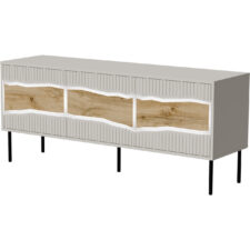 Komoda RTV CONTE 150 3D kaszmir / dąb wotan