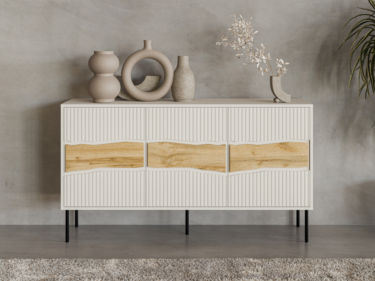 Komoda CONTE 150 3D kaszmir / dąb wotan - obrazek 6