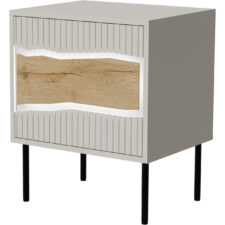 Szafki nocne (2szt.) CONTE 1D kaszmir / dąb wotan