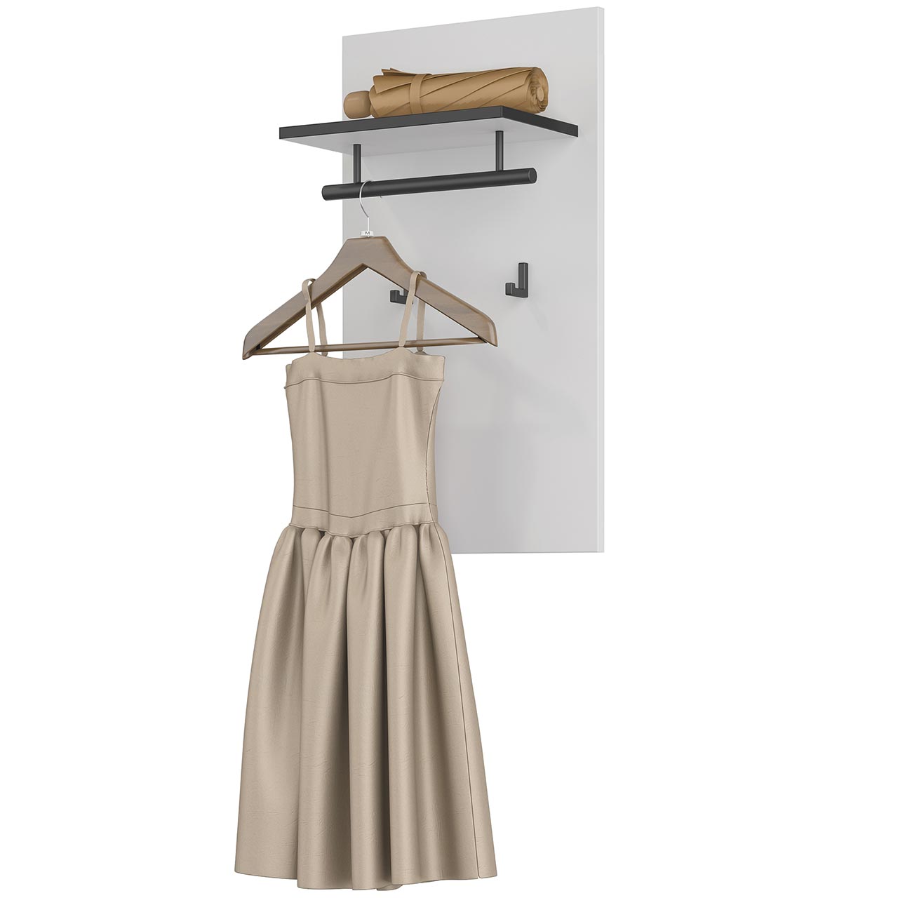 Wieszak CROSI 03 biały / czarny - obrazek 3