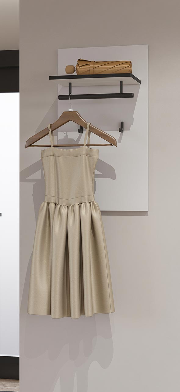 Wieszak CROSI 03 biały / czarny - obrazek 5