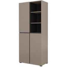 Szafa uchylna CROSI 88 congo / czarny 79 cm do przedpokoju i sypialni