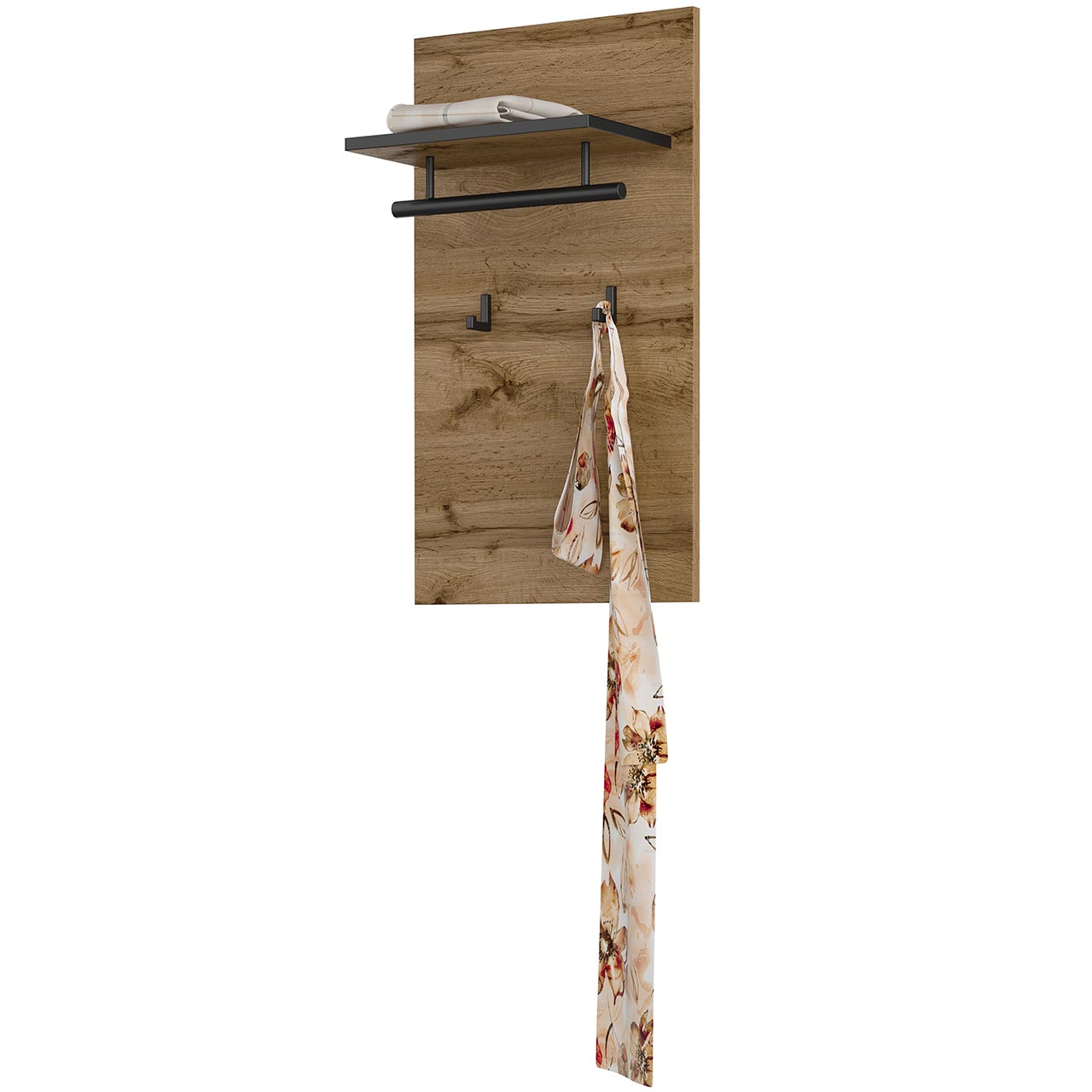 Wieszak CROSI 03 dąb wotan / czarny - obrazek 3