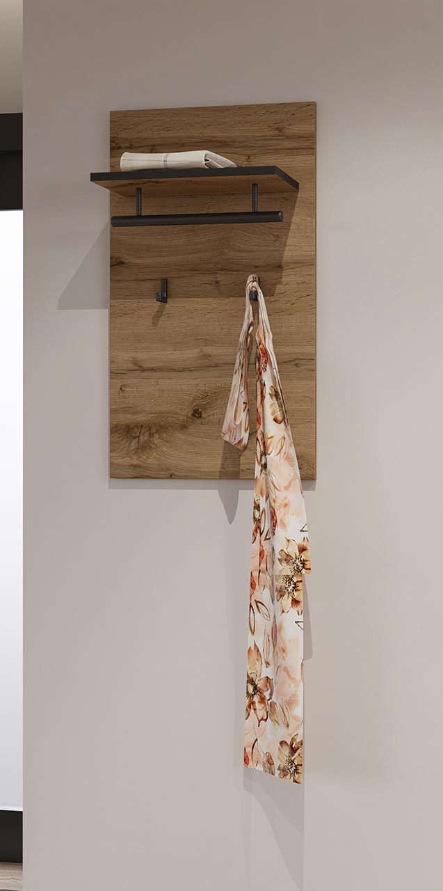 Wieszak CROSI 03 dąb wotan / czarny - obrazek 4