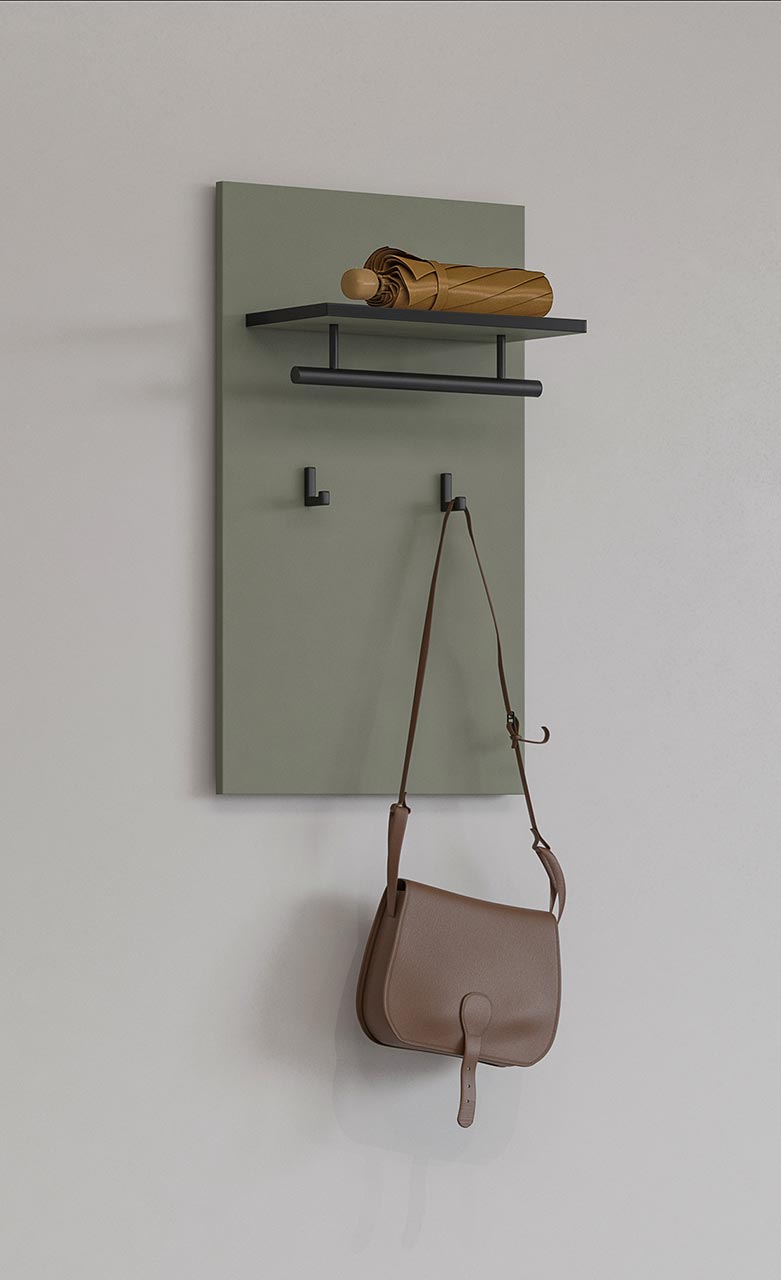 Wieszak CROSI 03 zielony / czarny - obrazek 6