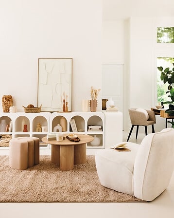 Krzesło Marlo beżowe/ czarne nogi - obrazek 4