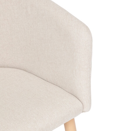 Krzesło Marlo beżowe/ naturalne nogi - obrazek 3