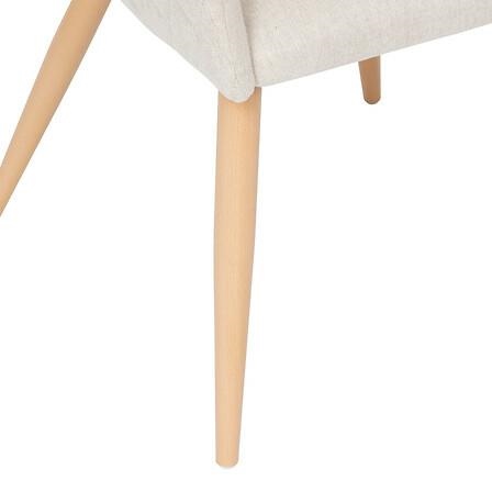 Krzesło Marlo beżowe/ naturalne nogi - obrazek 5