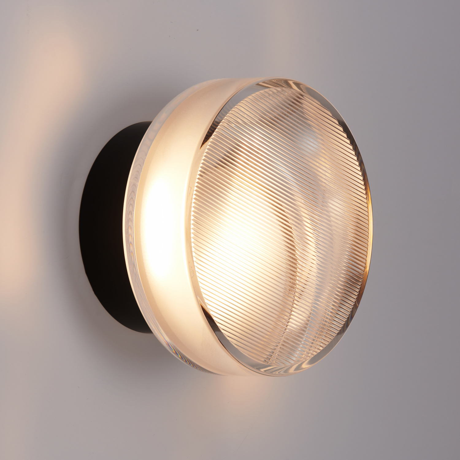 Lampa ścienna CARMELLO LED transparentna czarna 13,5 cm - obrazek 3