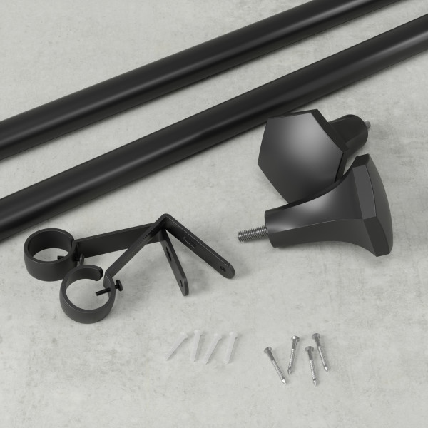 UMBRA karnisz SITA 183 - 366 cm czarny - obrazek 3