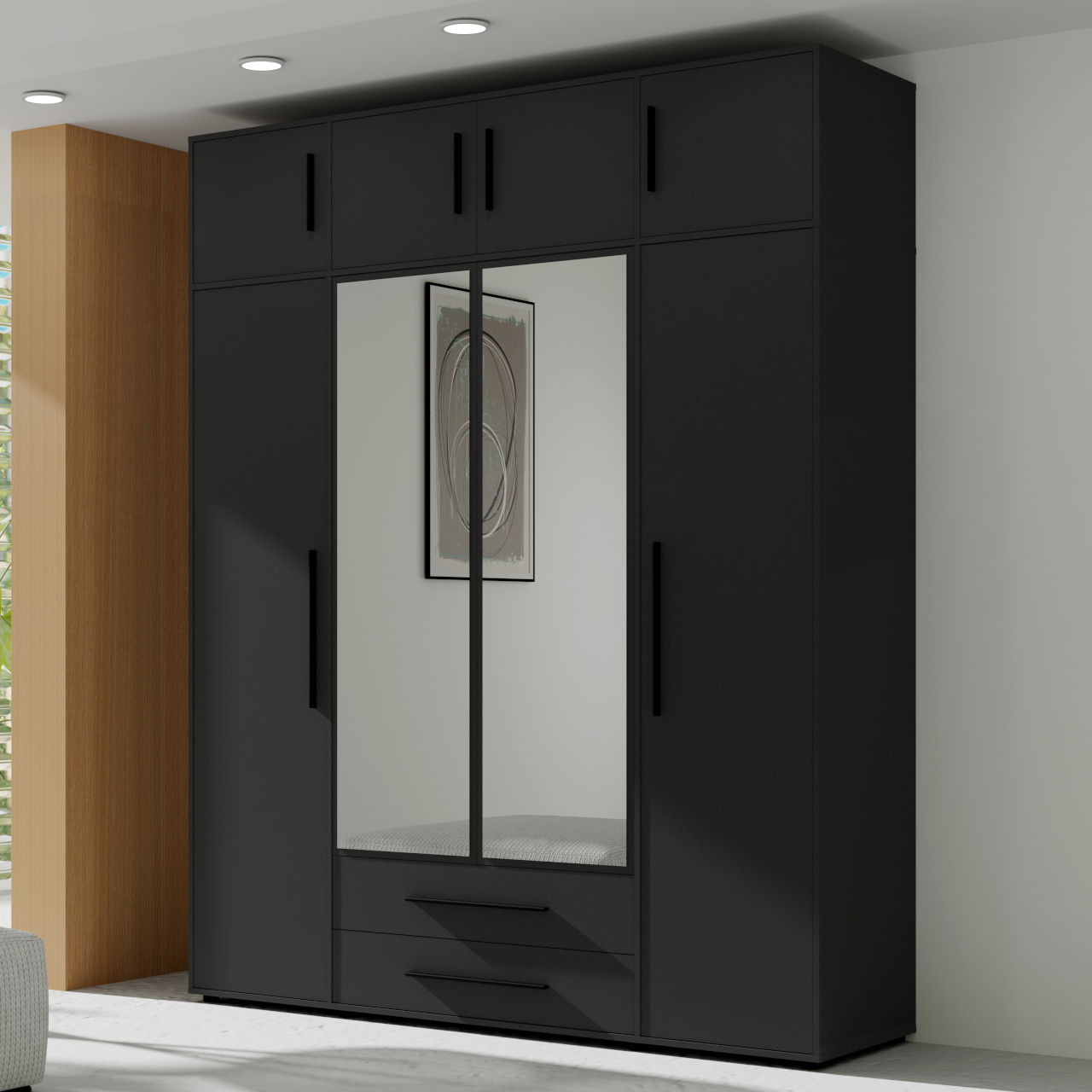 Nadstawka do szafy 200 MAXIS 06 czarny - obrazek 6