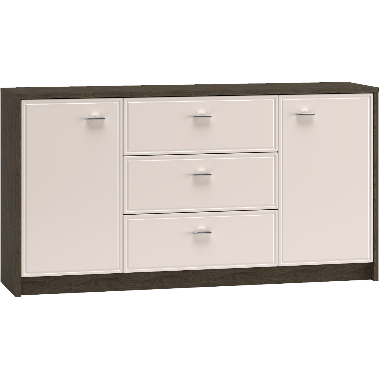 Komoda AVANTI 04 dąb windmill ciemny / kaszmir połysk