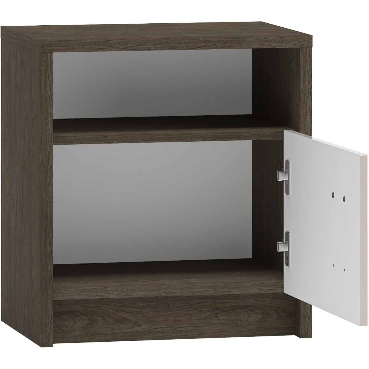 Szafka nocna AVANTI 08 dąb windmill ciemny / kaszmir połysk - obrazek 4