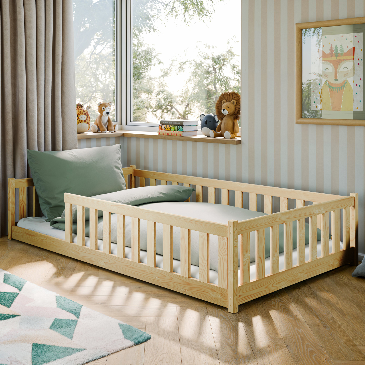 Drewniane łóżko TISO 120x200 - obrazek 7